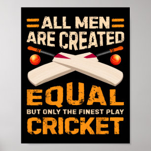 Poster Créé pour jouer au cricket - Joli citation de cric
