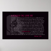 Poster Créé pour vivre par (Devant)