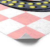 Poster Crée ton propre dîner Retro 50 personnalisé Signe (Coin)