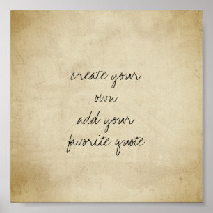 poster creëer je eigen verstoorde textuur sepia