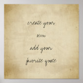 poster creëer je eigen verstoorde textuur sepia (Voorkant)