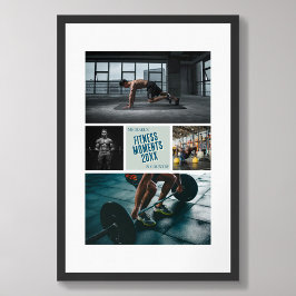Poster Creëer uw eigen fitness foto afdrukken