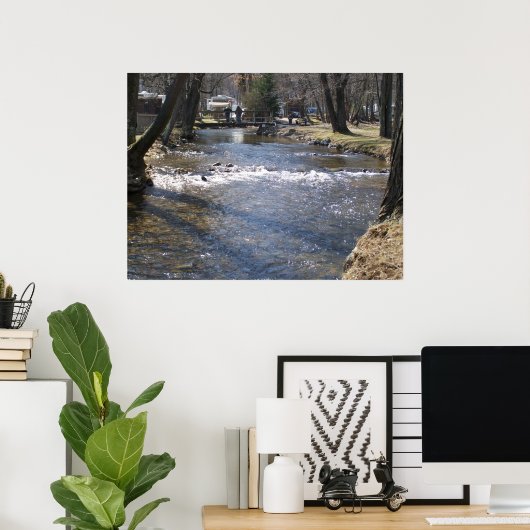 Poster Creek de Mountain (Bureau à domicile)