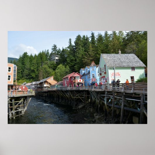 Poster Creek Street à Ketchikan (Devant)