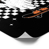 Poster Creep It Real Ghost Skateboard Retro Cute Hallowee (Coin)
