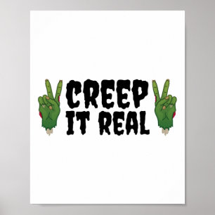 Poster Creep It Real Zombie main Zombie Halloween Zombie