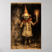 Poster Creepmas Éffrayant gothique Vintage Clown (Devant)