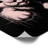 Poster Creepy Cute Goth Teddy Lion Horror Sketch Nge Bear (Coin)