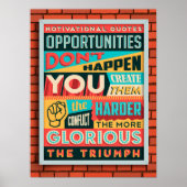 Poster Créer des opportunités (Devant)