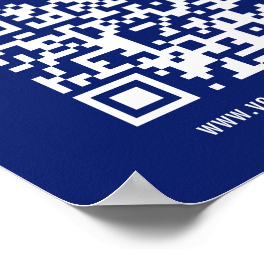 Poster Créer du code QR instantanément | Design simple mo (Coin)