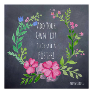 Poster Créer sa propre conscience Motivation Encouragemen