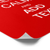 Poster Créer son propre accessoire de maintien calme, ajo (Coin)