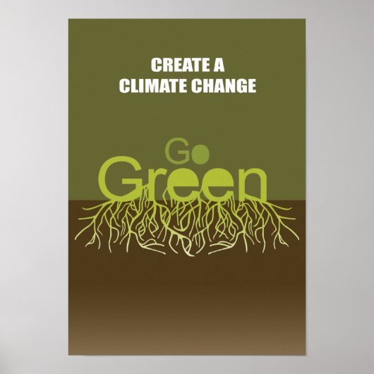 POSTER CRÉER UN CHANGEMENT CLIMATIQUE (Devant)