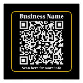 Poster Créer un code QR d'entreprise scannable instantané (Devant)