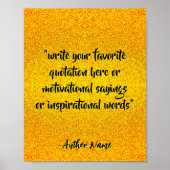 Poster Créer un devis moderne noir et or (Devant)