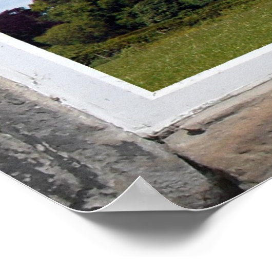 Poster Créer un effet Fenêtre Archée avec Vue Rurale (Coin)