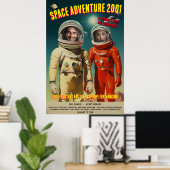 Poster Créer une aventure spatiale personnalisée des anné (Bureau à domicile)