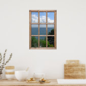 Poster Créer une vue sur les arbres et la mer à partir d' (Cuisine)