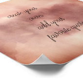 poster créer votre propre aquarelle design moderne (Coin)