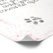 Poster créer votre propre chien mignon empreinte de patte (Coin)