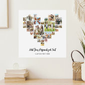 Poster Créer votre propre coeur en forme de collage photo