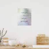 poster créer votre propre devis sur aquarelle (Cuisine)