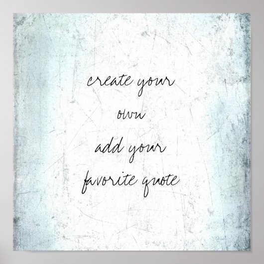 Poster créer votre propre grunge texturé en détresse (Devant)