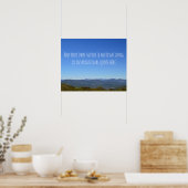 Poster Créer votre propre message Pittoresque Mountain Ho (Cuisine)