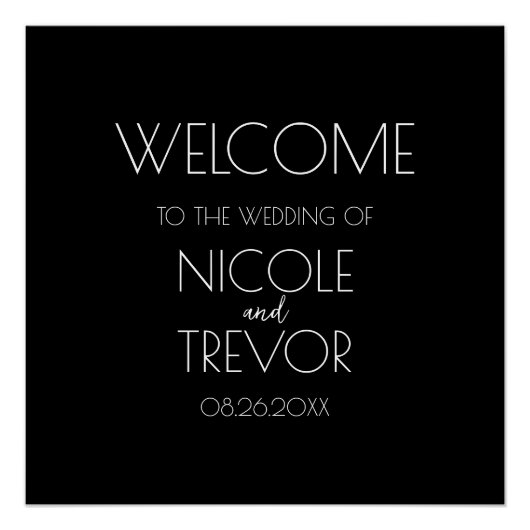 Poster Créer votre propre - Noir (Devant)