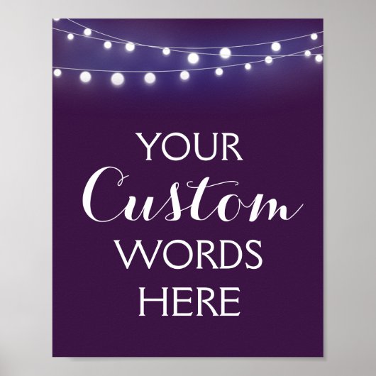 Poster Créer votre propre signature Mariage/partie (Devant)