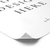 Poster Créer votre propre signature vierge (Coin)