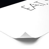 Poster Créer votre propre texte photo et nom blanc (Coin)