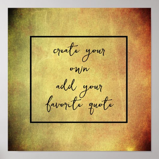 Poster créer votre propre texture en détresse ajouter du  (Devant)