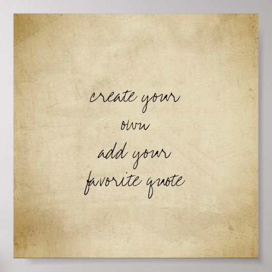 poster créer votre propre texture en détresse sépi (Devant)