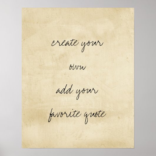 poster créer votre propre texture en détresse sépi (Devant)