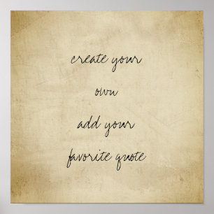 poster créer votre propre texture en détresse sépi