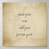 poster créer votre propre texture en détresse sépi (Devant)