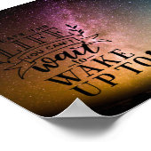 Poster Créez la vie que vous ne pouvez pas attendre pour  (Coin)