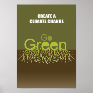 POSTER CRÉEZ UN CHANGEMENT CLIMATIQUE