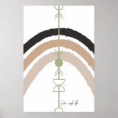 Poster Créez une vie plus simple - Arche abstraite (Devant)