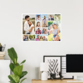 Poster Créez vos propres angles ronds 12 Photo Collage (Bureau à domicile)