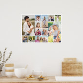 Poster Créez vos propres angles ronds 12 Photo Collage (Cuisine)