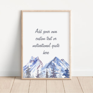 Poster Créez vos propres montagnes et arbres