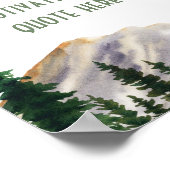 Poster Créez vos propres monts d'aquarelle (Coin)