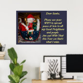 Poster Créez vos propres voeux de Noël WIFI (Bureau à domicile)