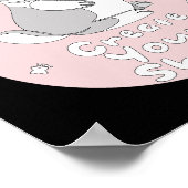 Poster Créez Votre Brillant Kawaii Funny Bunny Pink (Coin)