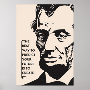 Poster Créez votre chemin avec Abraham Lincoln