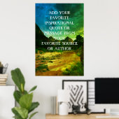 Poster Créez Votre Devis Avec Arrière - plan Payscape (Bureau à domicile)