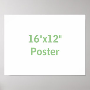 Poster Créez votre propre 16"x12"