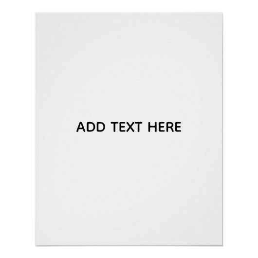 Poster Créez Votre Propre Blanc (Devant)
